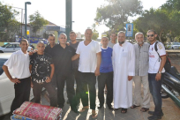  بالصور: عودة فوج معتمري العشر الأواخر من رمضان إلى مدينة يافا سالمين 